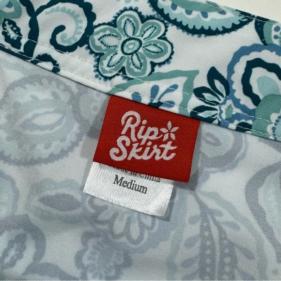 Ripskirt Wrap Cover Up Skirt Sea Glass Floral Paisley - Picture 4 of 6